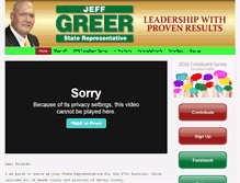 Tablet Screenshot of jeffgreerky.com